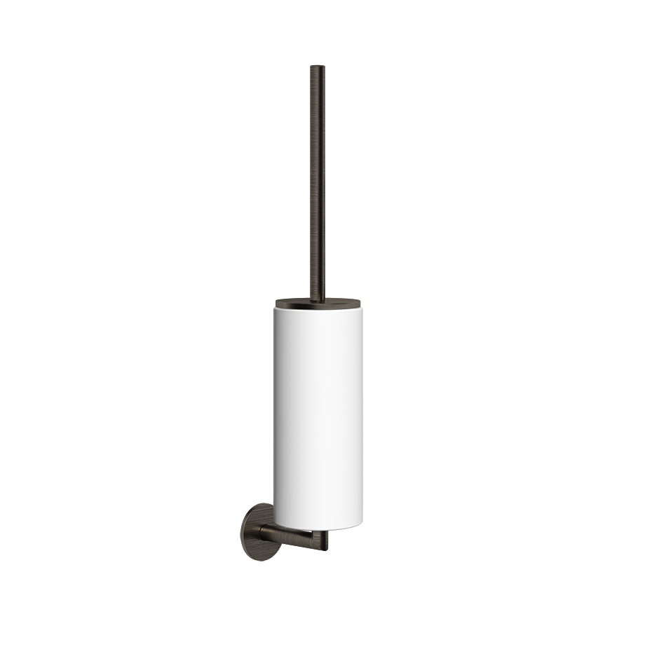 Gessi TONDO Bürstenhalter mit Behälter weiß, Bronze Antik