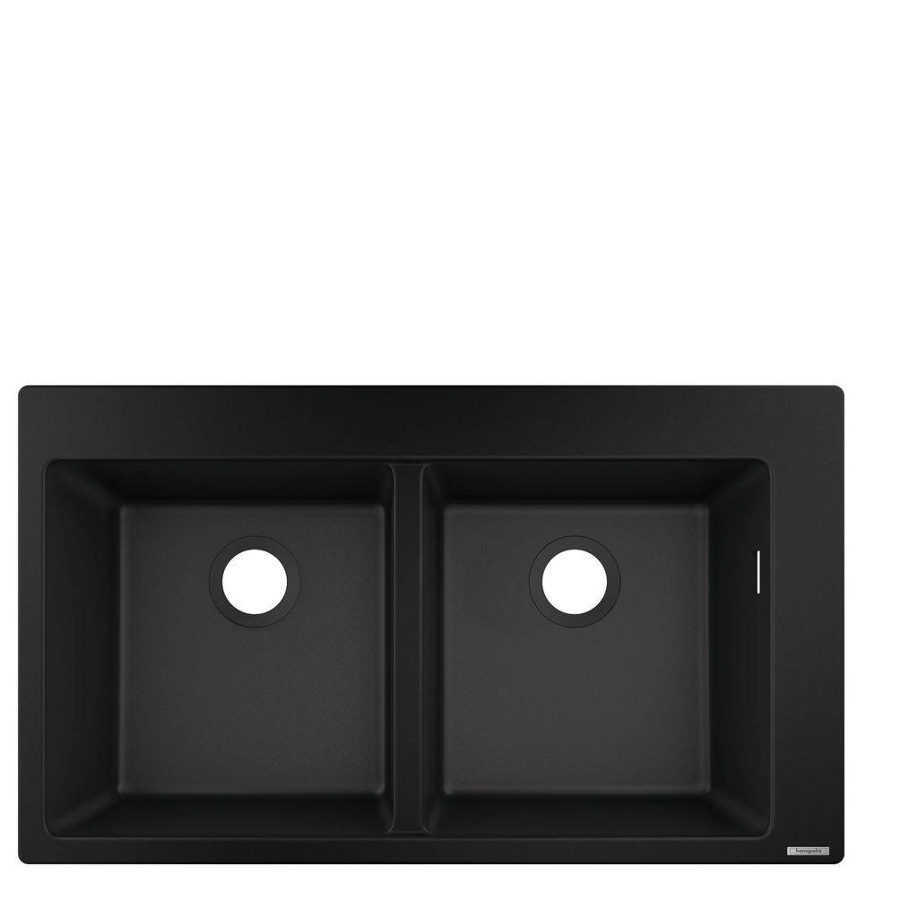 Hansgrohe S510-F770 Einbauspüle 370/370 graphitschwarz