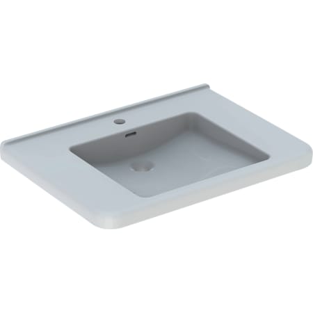 Geberit Renova Comfort Waschtisch, 750 x 550mm, unterfahrbar, mit Hahnloch, mit Überlauf
