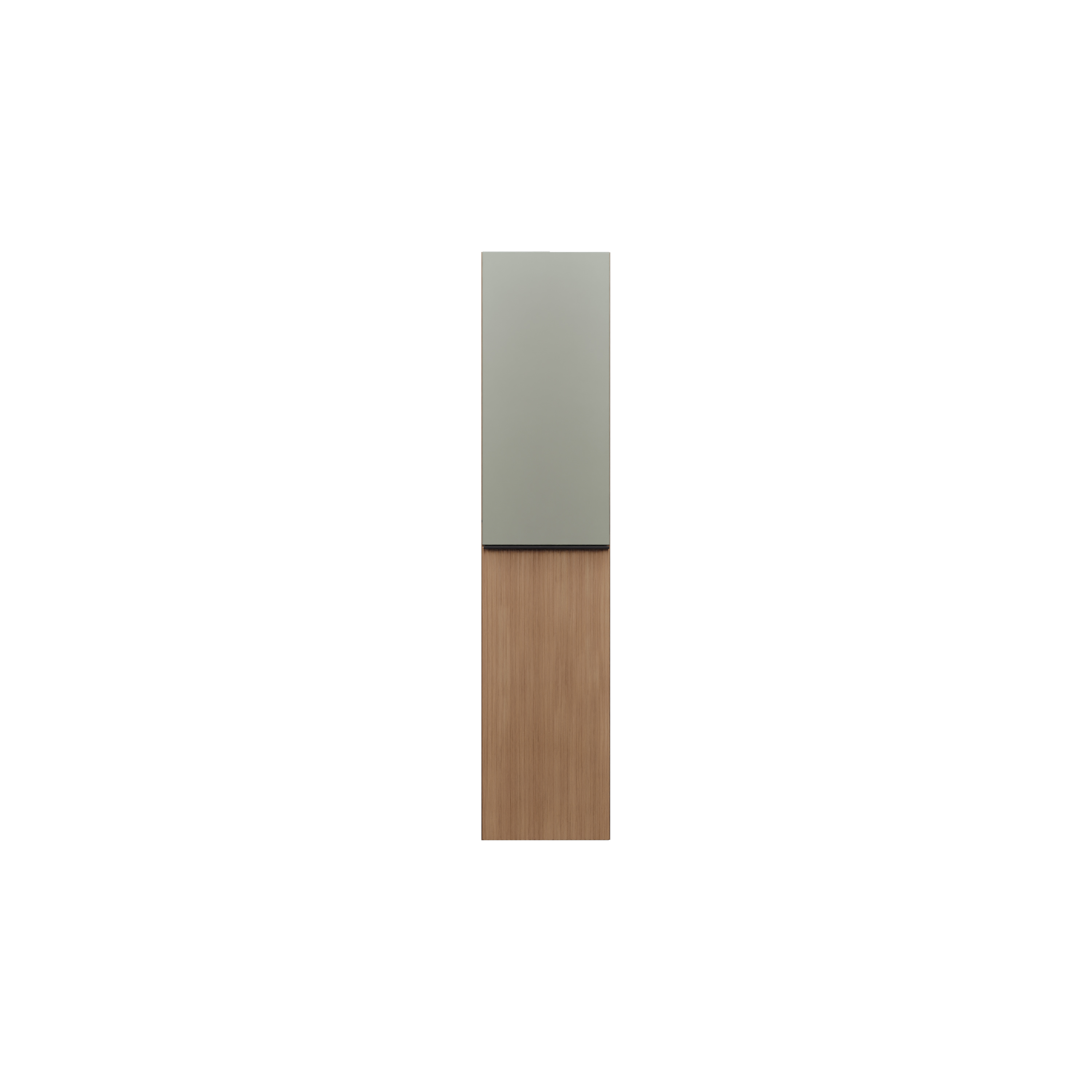 burgbad Fiumo 2.0 Hochschrank Tectona Dekor Zimt, Griff Schwarz Matt G0200