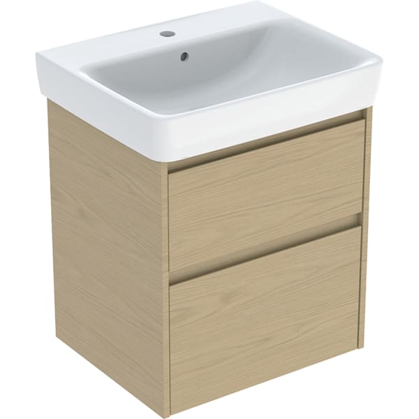Geberit Renova Plan Badmöbel-Set 60x69,7x44,6cm, Eiche natur
