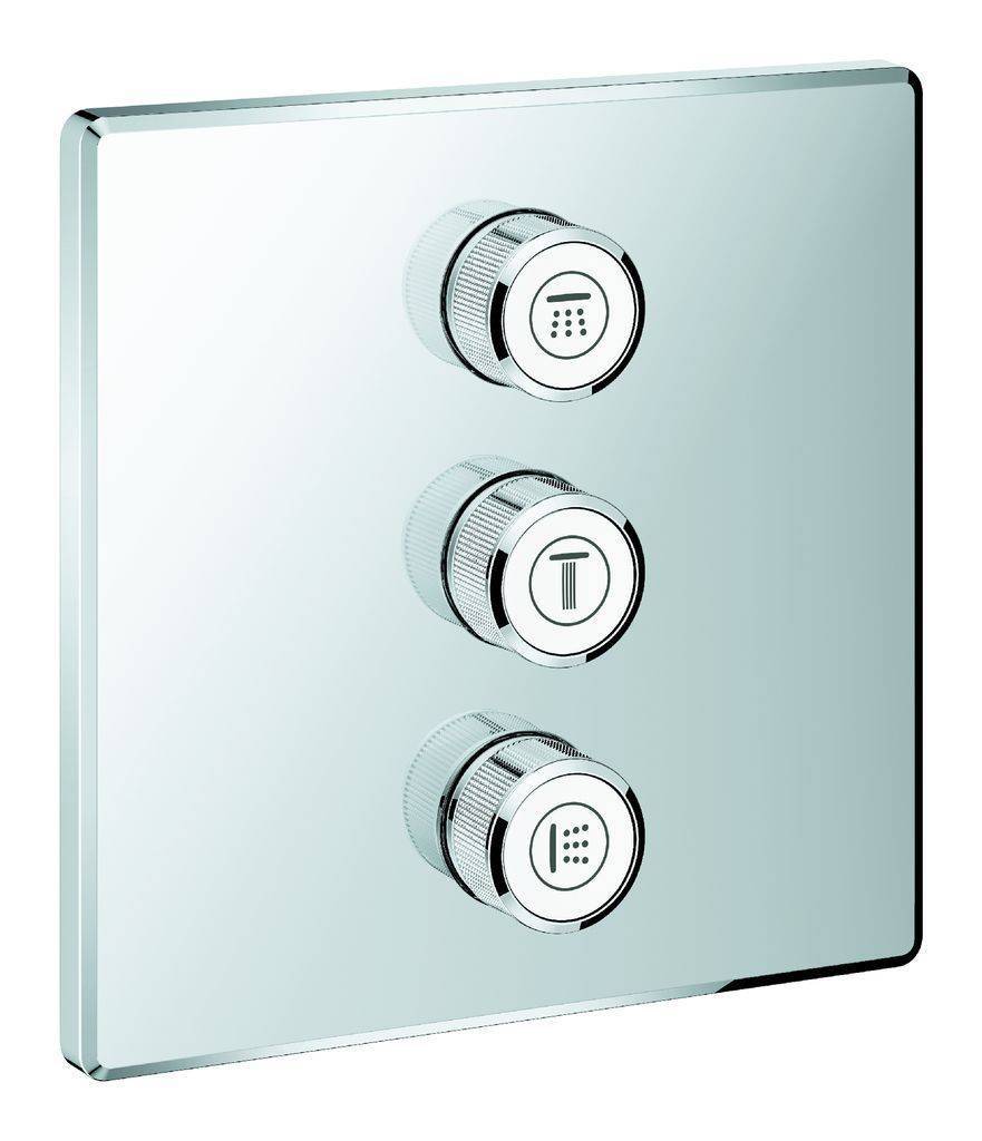 GROHE Grohtherm Smartcontrol 3-fach Unterputzventil, eckig