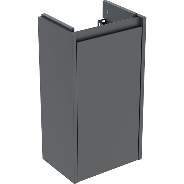 Geberit Renova Plan Unterschrank für Handwaschbecken, mit 1 Tür 32,4x60,6x23cm, lava/lackiert seidenmatt