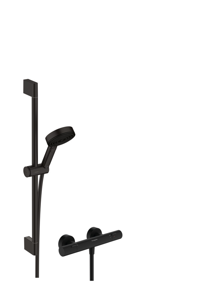 Hansgrohe Pulsify Select S Brausesystem 105 3jet Relaxation EcoSmart mit Ecostat Fine und Brausestange