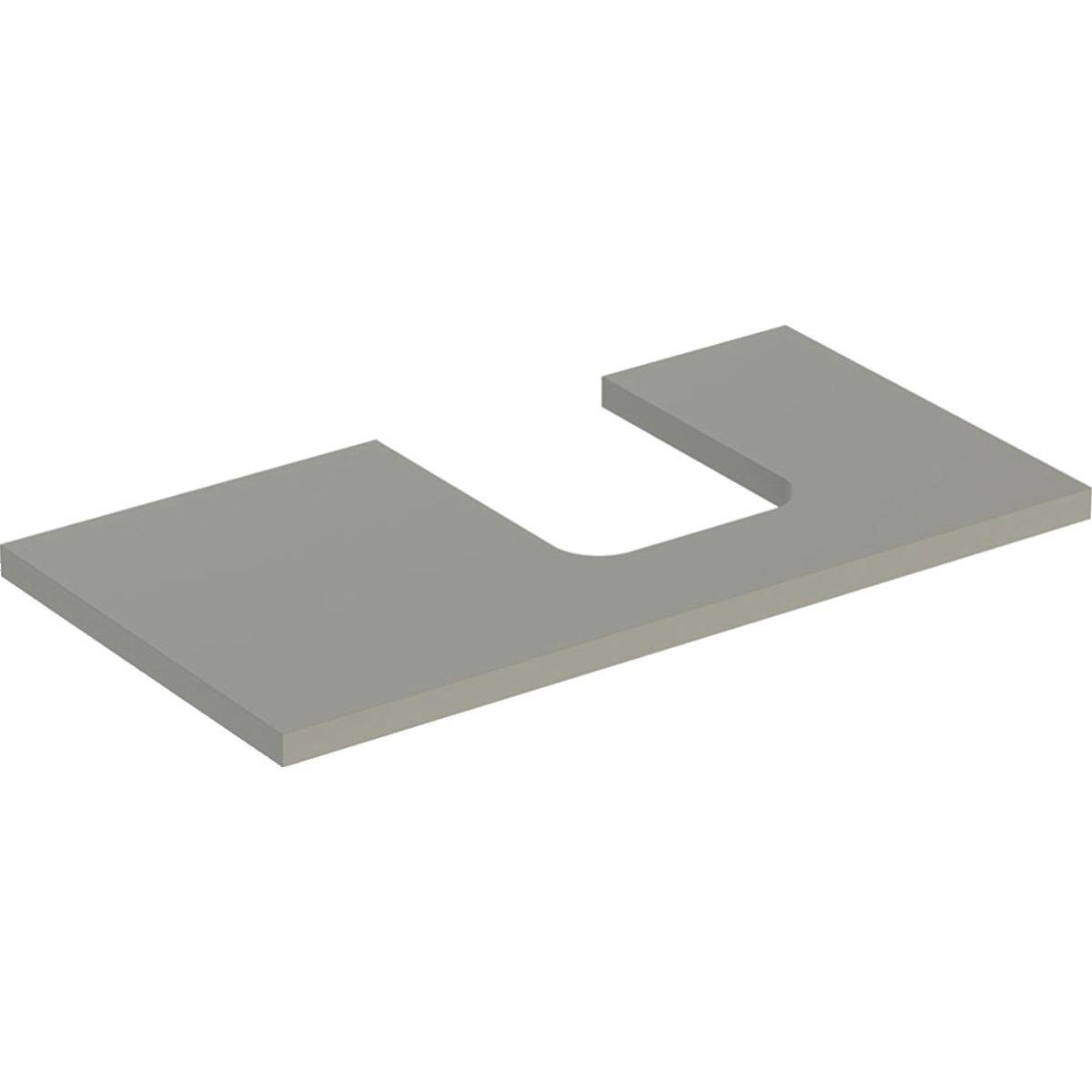 Geberit One Waschtischplatte Ausschnitt rechts, für Aufsatzwaschtisch Schalenform, 90cm