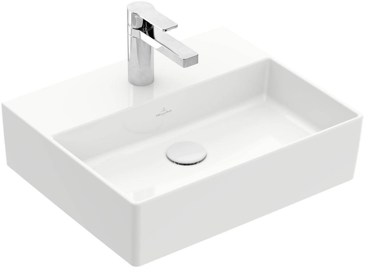 Villeroy & Boch Memento 2.0 Waschtisch, Wandbefestigung, 500 x 420mm, mit Hahnloch, ohne Überlauf