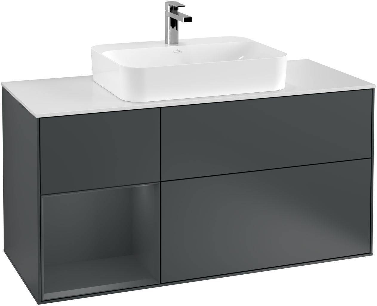 Villeroy & Boch Finion Waschtischunterschrank 1200 x 603 x 501mm, Abdeckplatte weiß matt