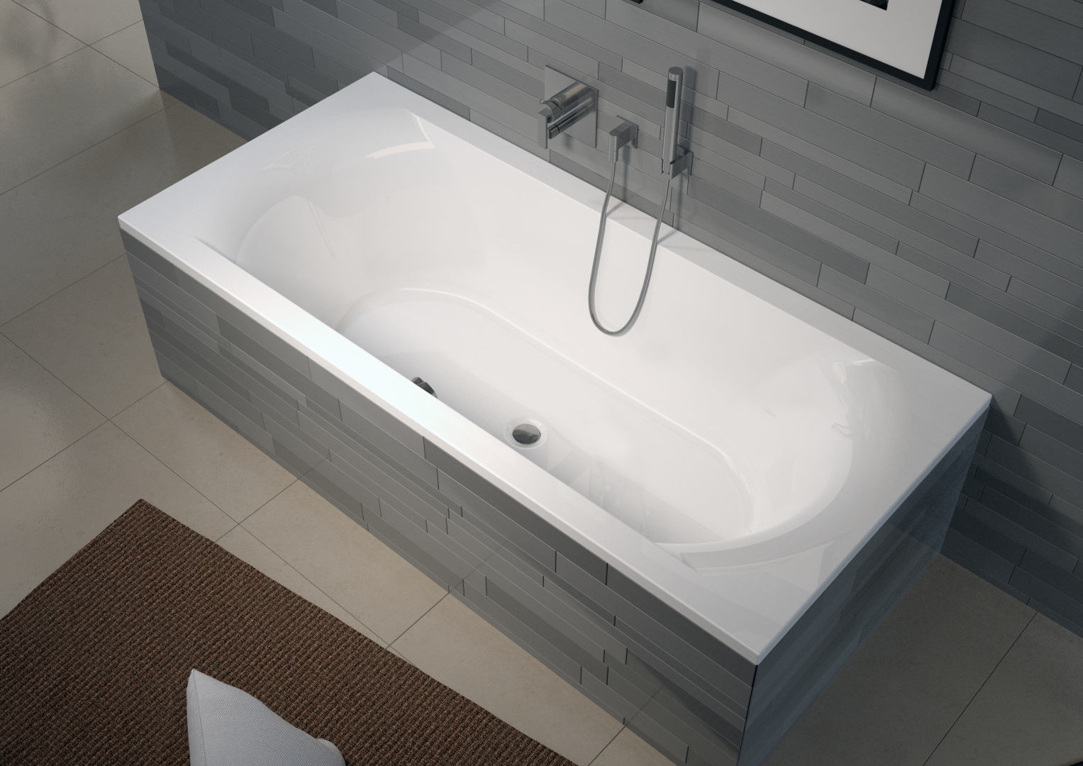 Lima Einbau-Badewanne 170 x 75cm