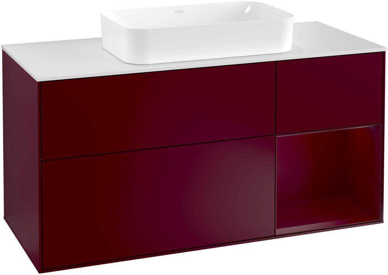 Villeroy & Boch Finion Waschtischunterschrank 1200 x 603 x 501mm, Abdeckplatte weiß matt