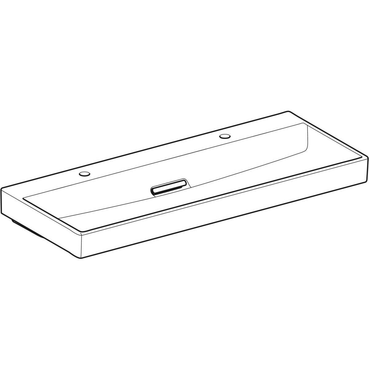 One Waschtisch 120cm, Abgang horizontal