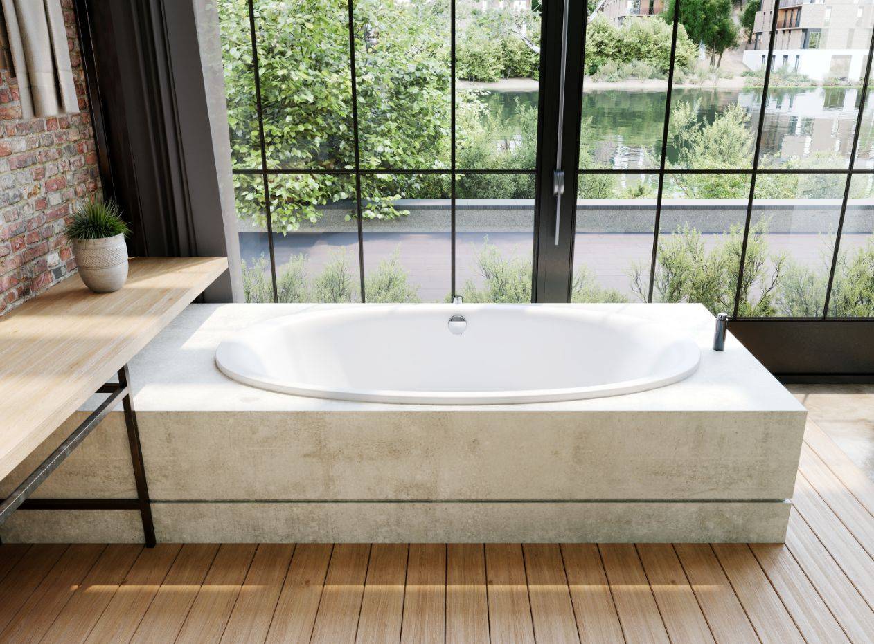 Kaldewei Ellipso Duo Oval-Badewanne; Modell 232; 1900 x 1000 x 440mm