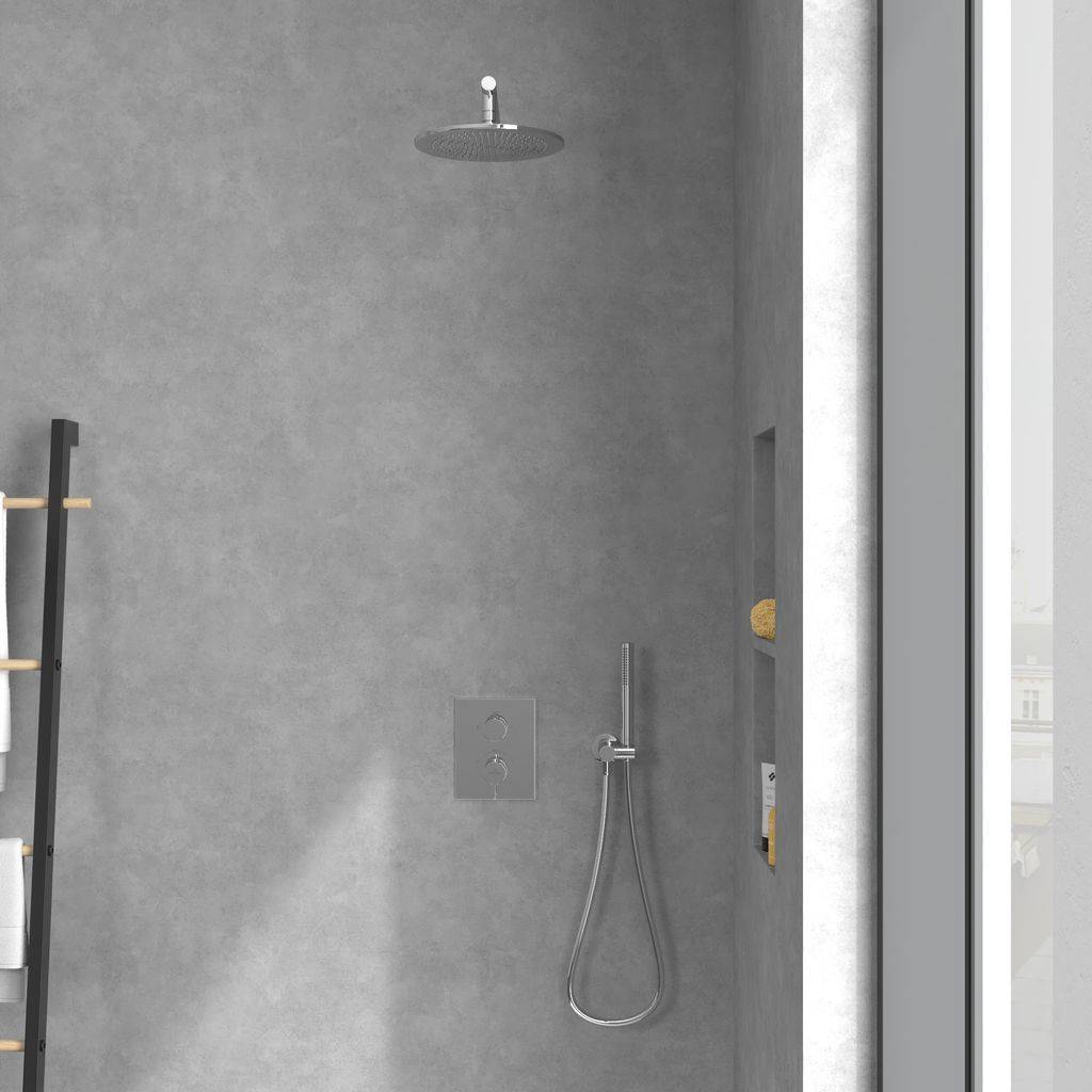 Conum Unterputz Thermostat mit Zweiwege-Mengenregulierung