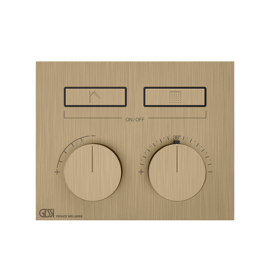 Gessi Hi-Fi Unterputz-Thermostat für 2 Verbraucher