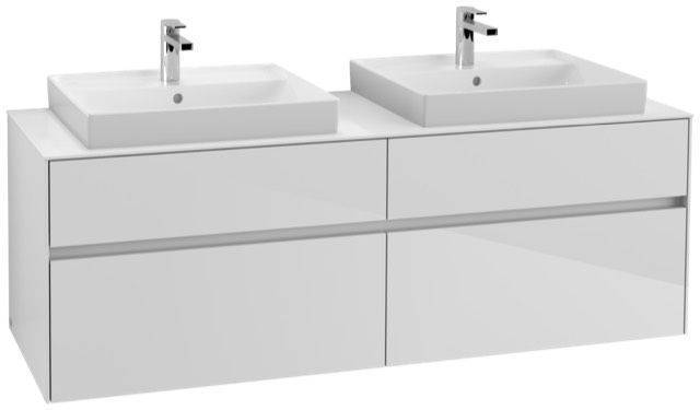 Villeroy & Boch Collaro Waschtischunterschrank 1600 x 548 x 500mm, mit LED Beleuchtung