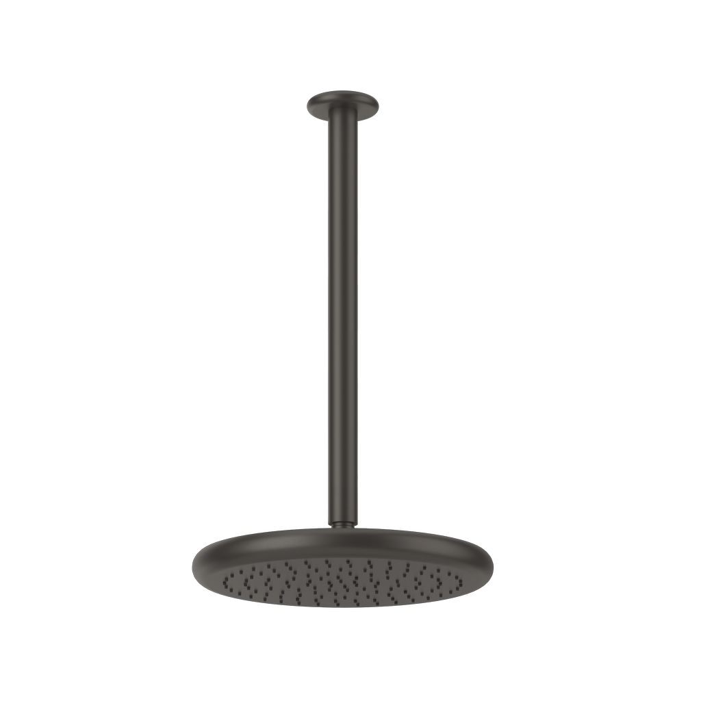 Gessi Goccia Kopfbrause 334mm, auf Maß, Metall schwarz gebürstet