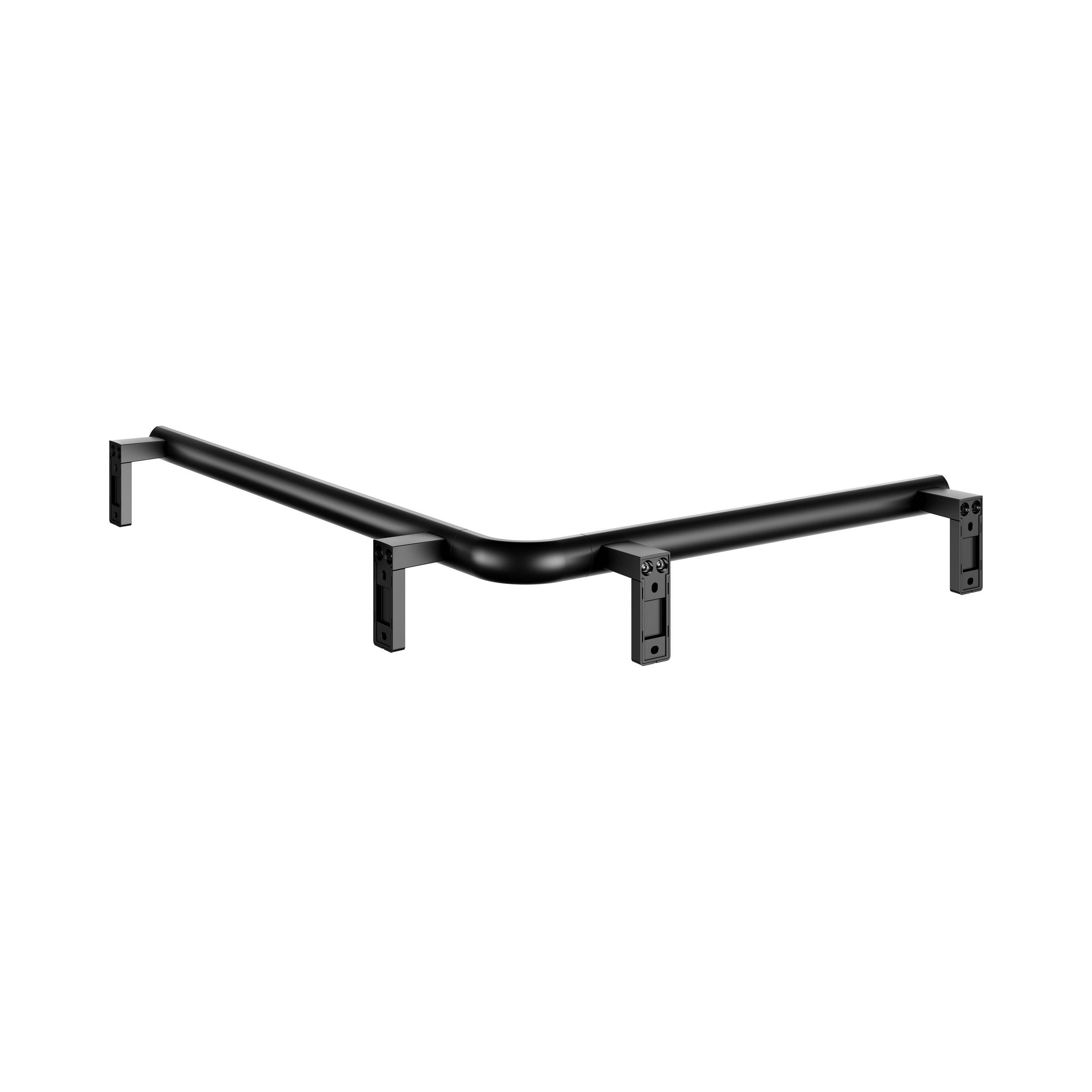 AXESS Eck-Dusch-/Wannenhandlauf aus Metall 65 x 85cm
