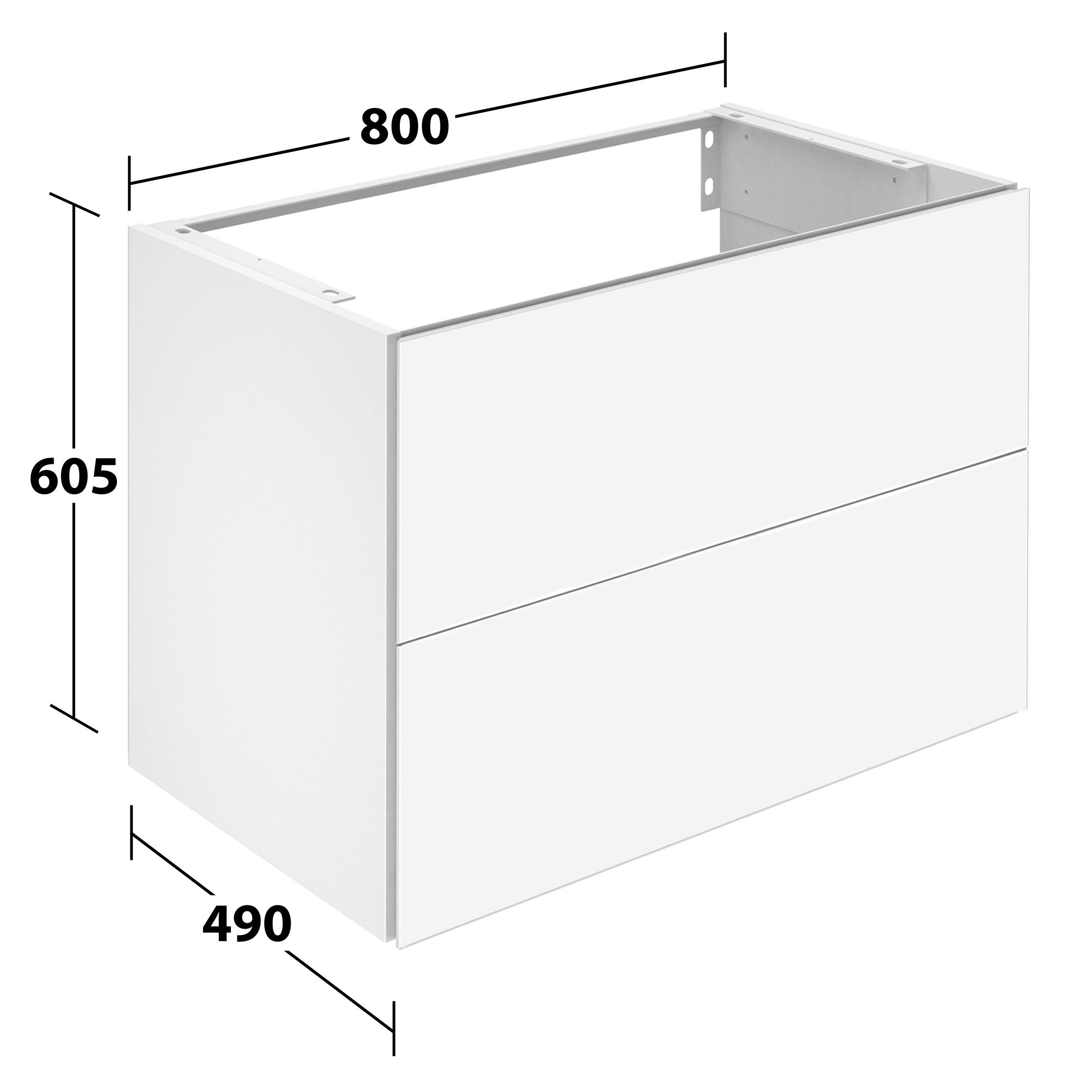 ALVEUM Badmöbelset 80cm
