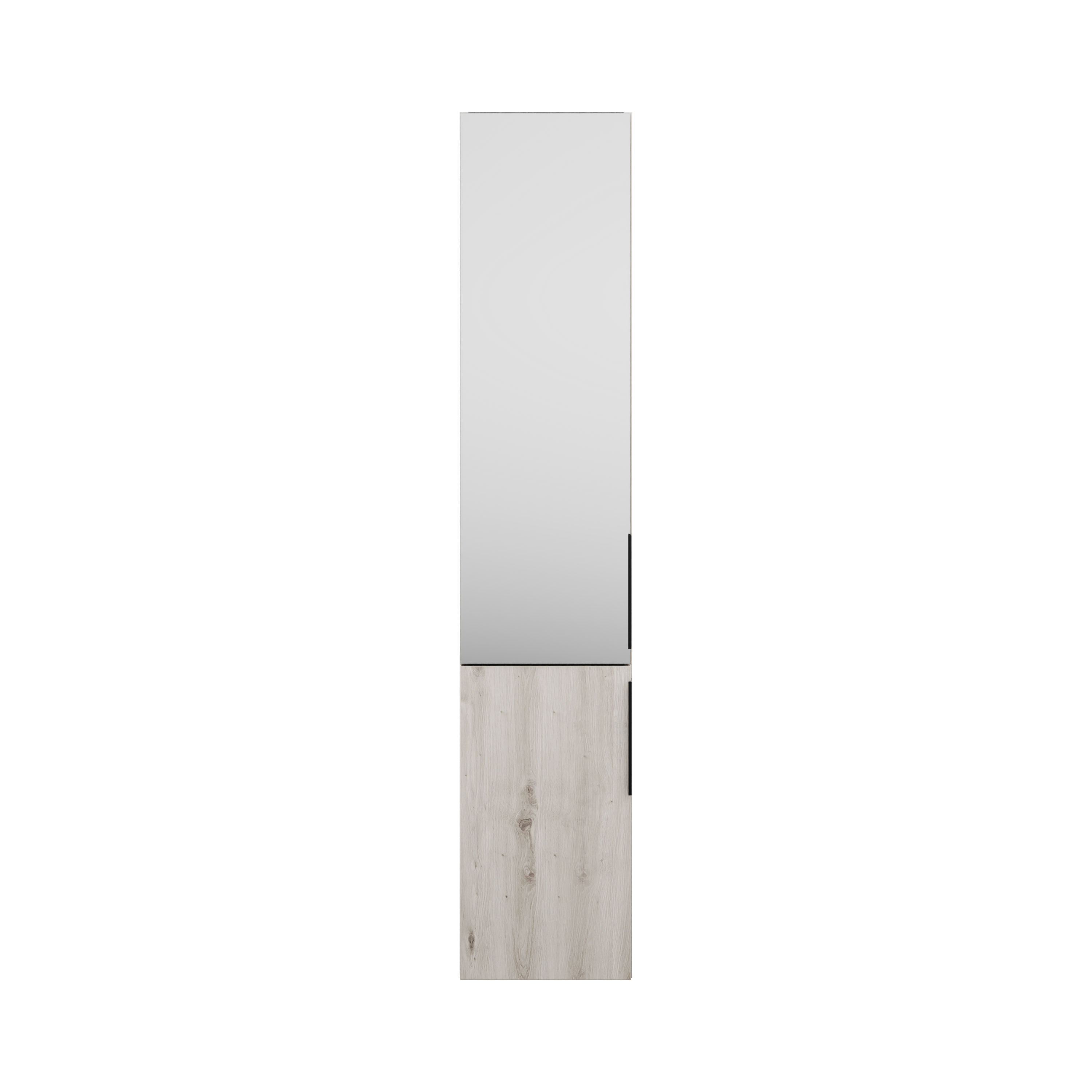 burgbad Eqio Hochschrank 1760x350x320 Eiche Dekor Silber