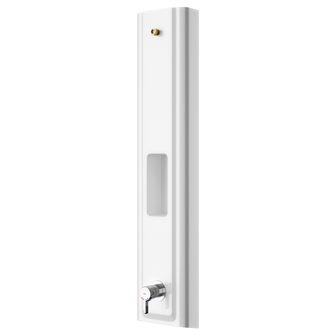 KWC Professional F5L-Therm Duschpaneel aus Miranit mit Duschgelablage
