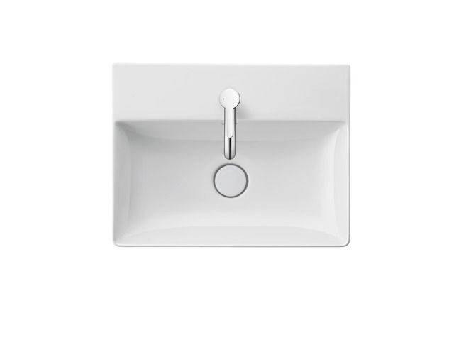 DuraSquare washbasin Compact 500 x 400mm, with tap hole