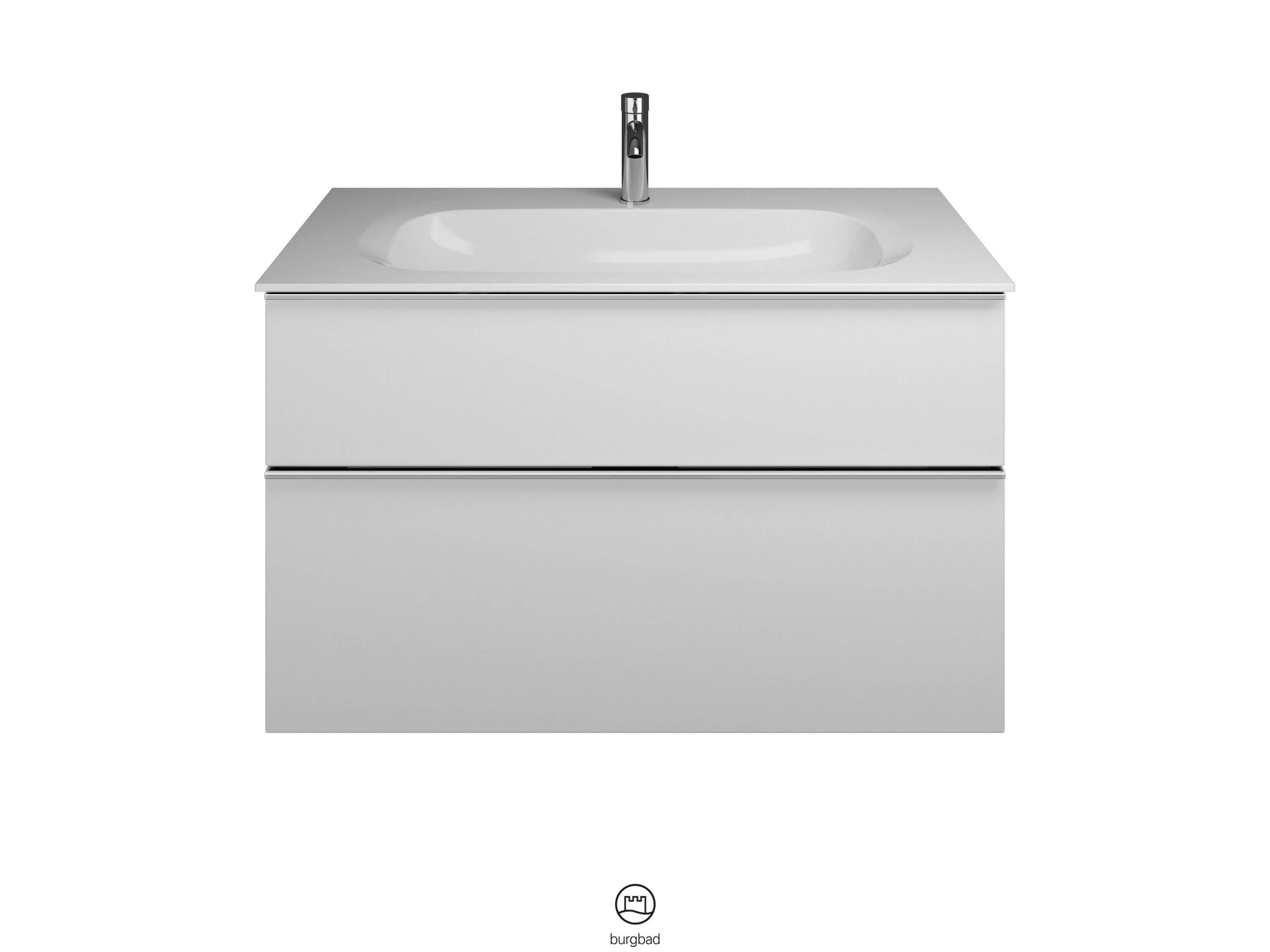 Fiumo Waschtisch mit Waschtischunterschrank SFXL102, Weiß Matt/Alpinweiss