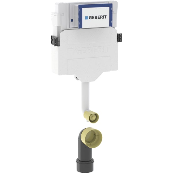 Geberit Sigma Unterputzspülkasten 12 cm, 6 / 3 Liter Spülbogen angeschweisst