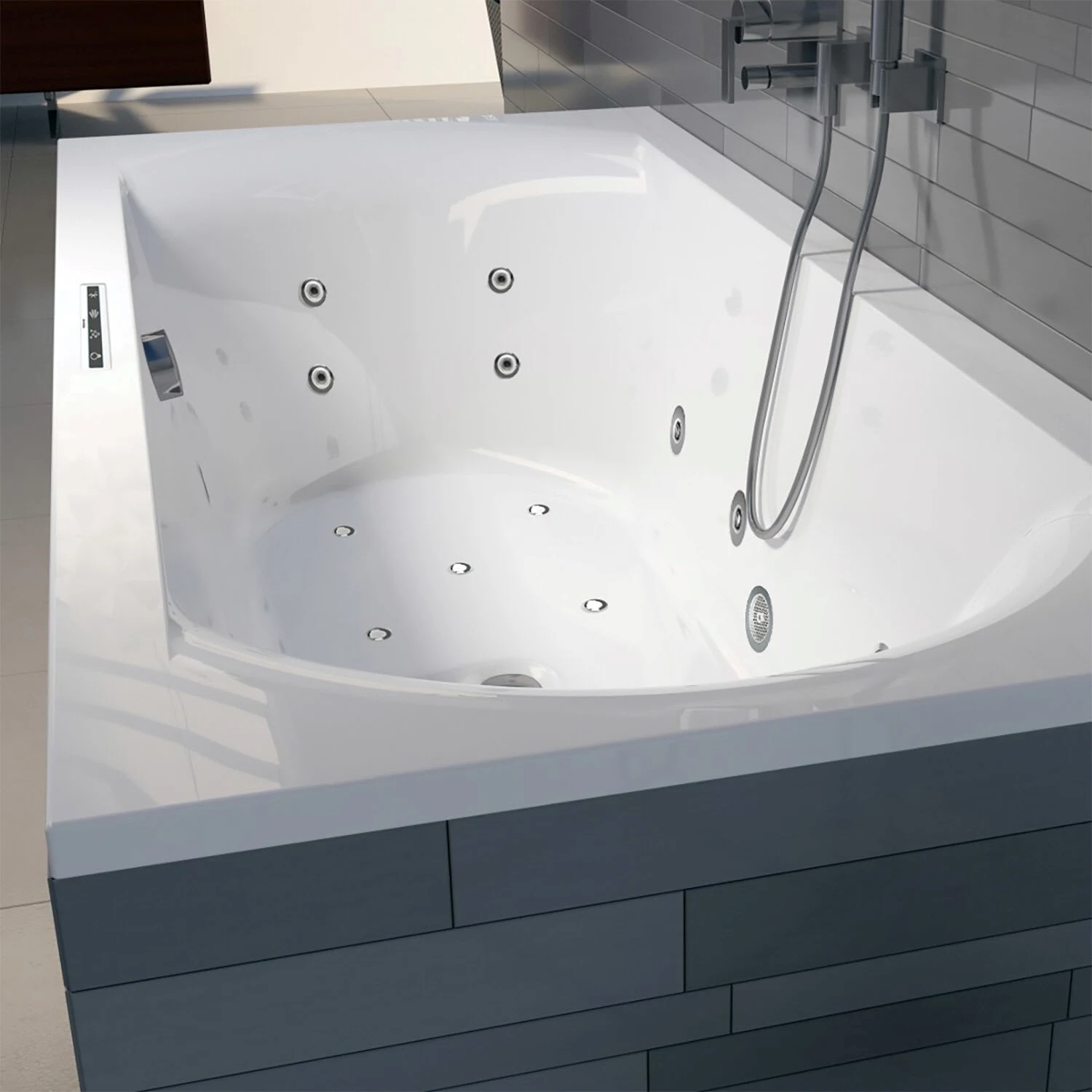 LIMA Easypool 3.1 Whirlwanne 190 x 90cm, Touchbedienung