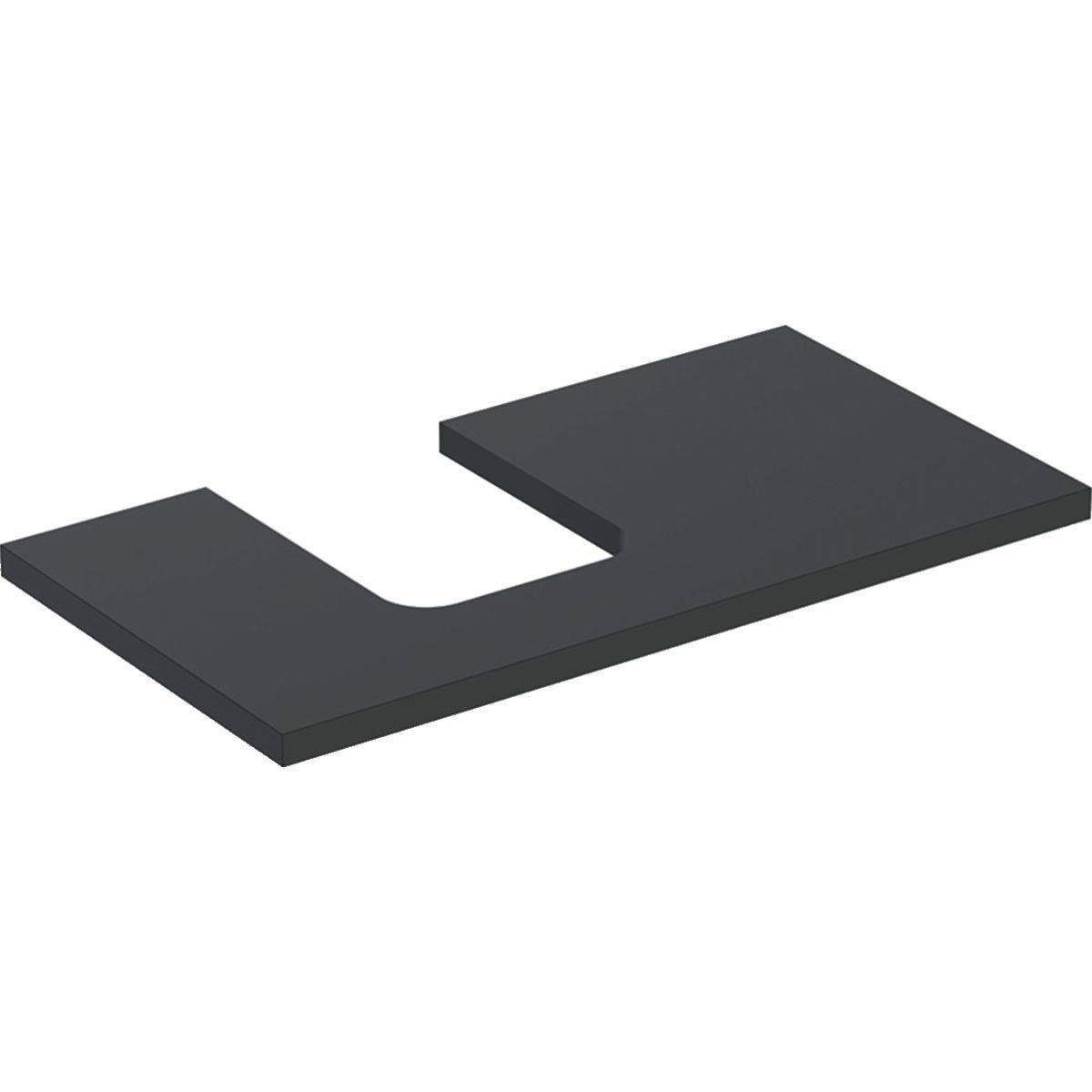 Geberit One Waschtischplatte Ausschnitt links, für Aufsatzwaschtisch Schalenform, 90cm