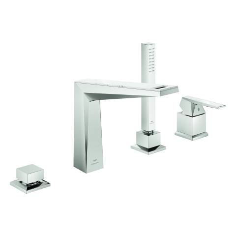 Allure Brilliant 4-hole bath combination supersteel