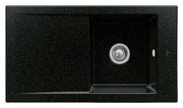 Timeline 50 Flat Küchenspüle, mit Ablaufgarnitur mit Handbetätigung, 865 x 475mm