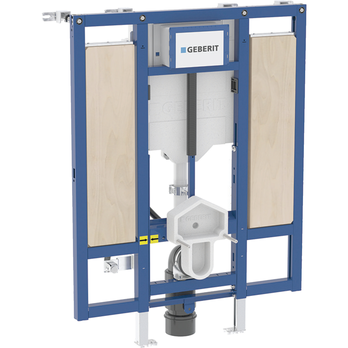 Duofix Vorwand-Element für Wand-WC, 112 cm mit Sigma Spülkasten, für Stütz/Haltegriffe