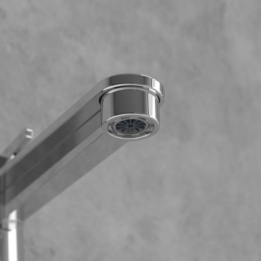 Conum single-lever basin mixer, raised