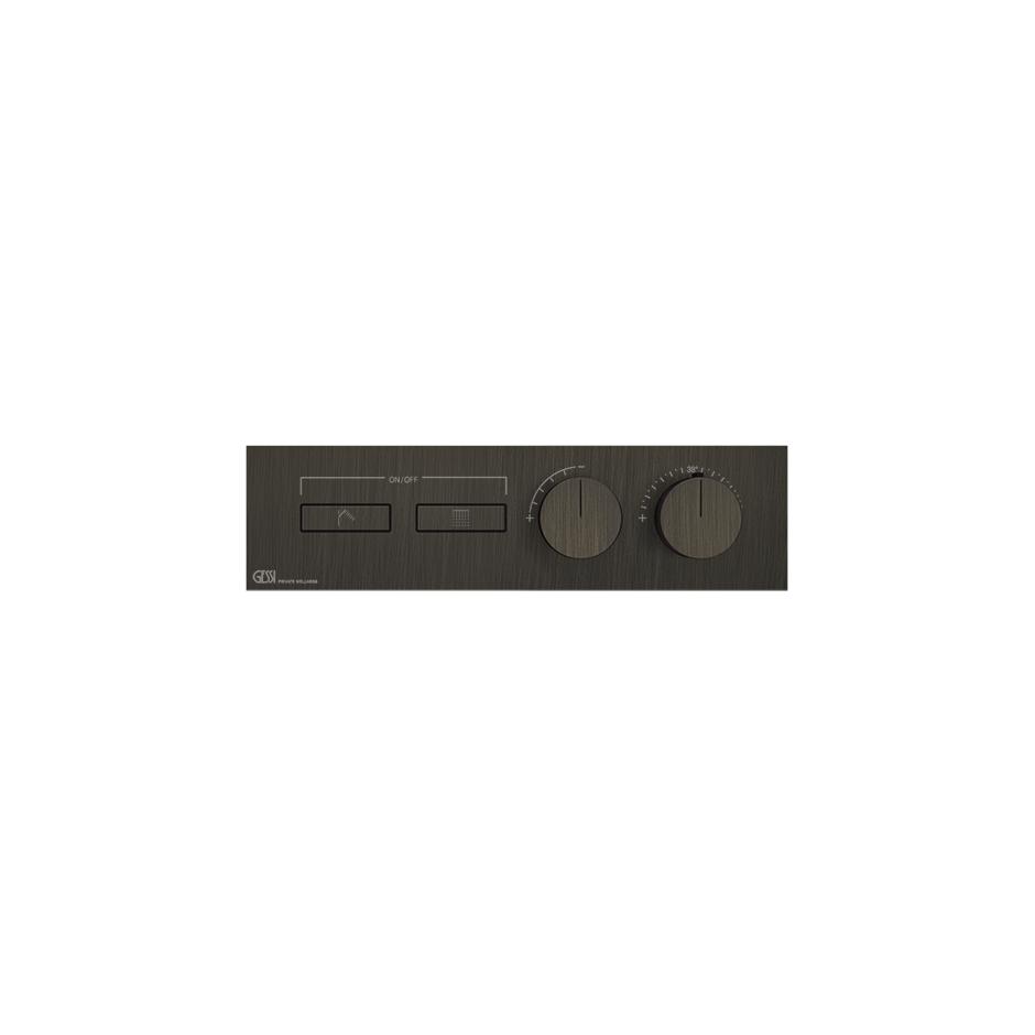 Gessi Hi-Fi Unterputz-Thermostat für 2 Verbraucher, 3/4
