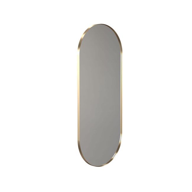 frost UNU Wandspiegel 4145 oval gold gebürstet