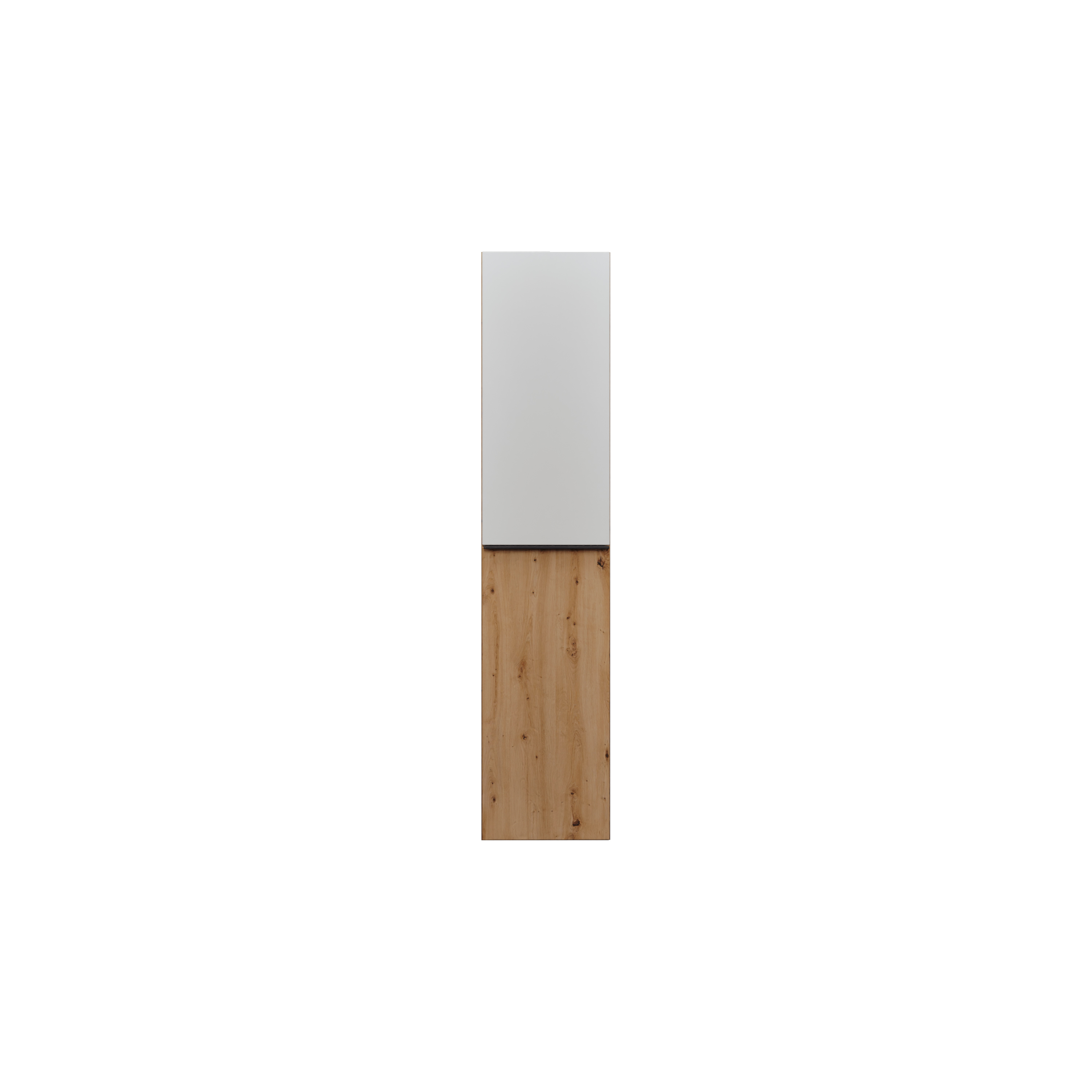 burgbad Fiumo 2.0 Hochschrank Eiche Dekor Urban, Griff Schwarz Matt G0200
