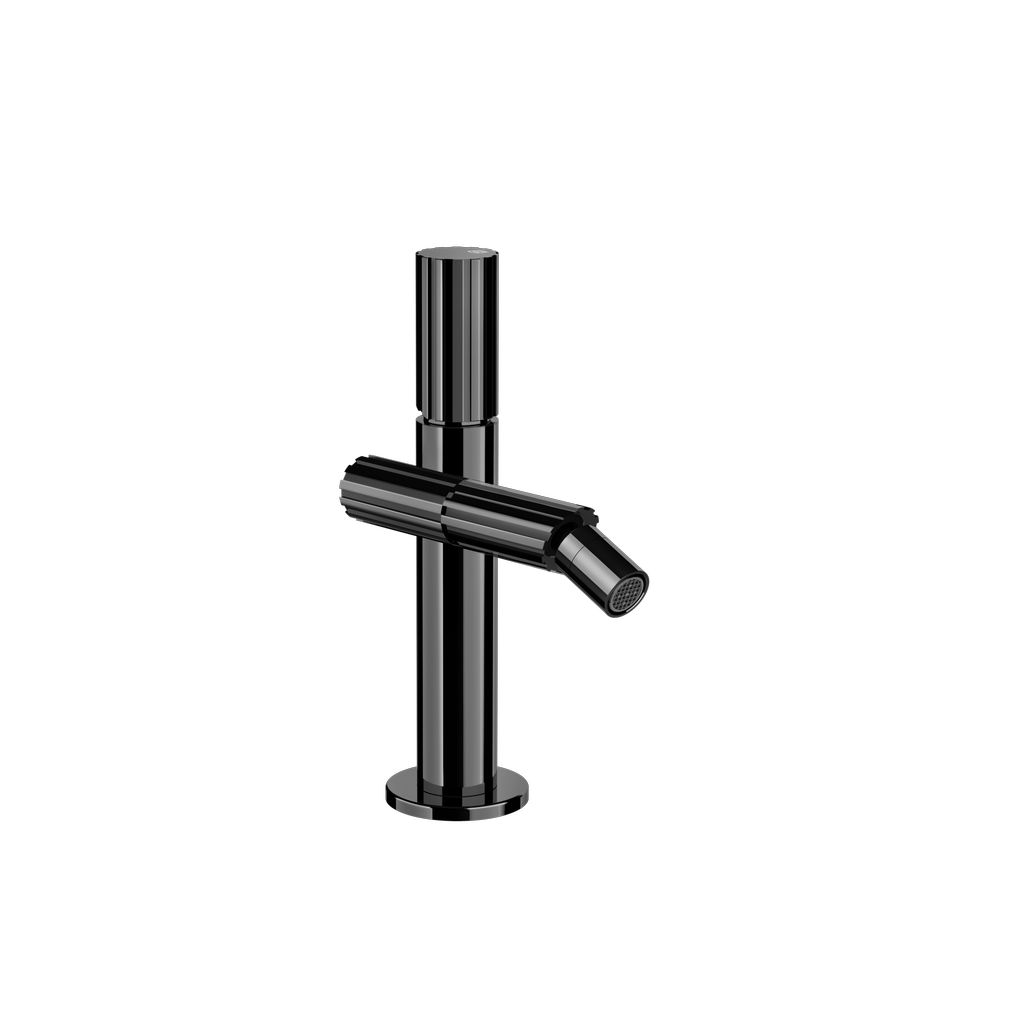 Gessi Incastri Bidet-Einhebelmischer Metall schwarz PVD
