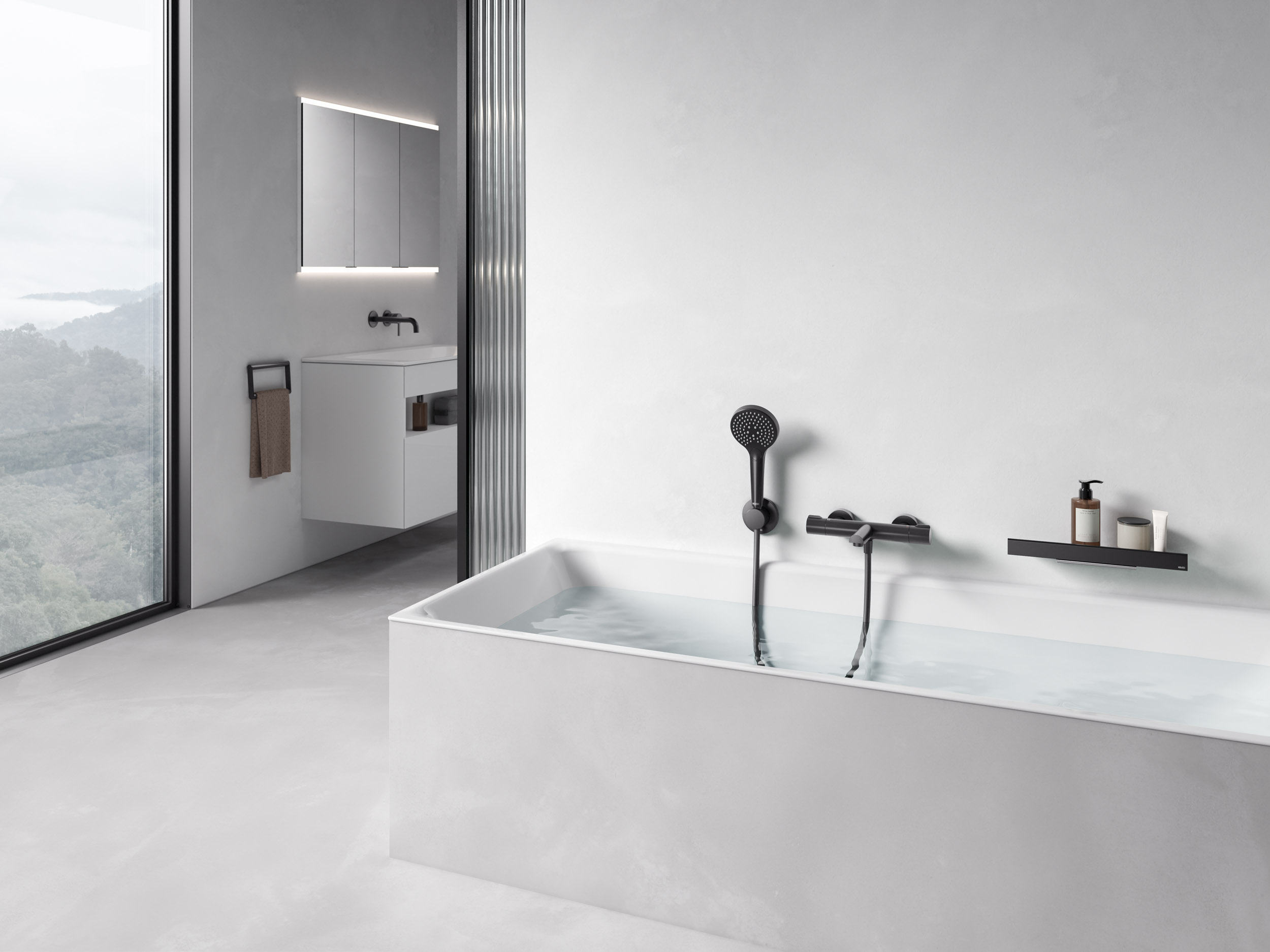 PLAN blue Thermostat-Wannenarmatur Aufputz