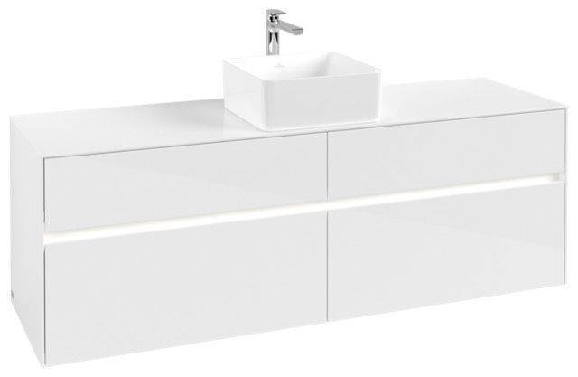Villeroy & Boch Collaro Waschtischunterschrank 1600 x 548 x 500mm, mit LED Beleuchtung