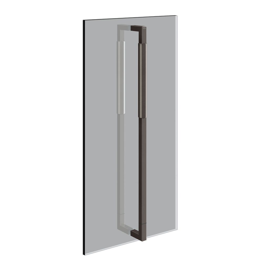 Gessi Shower G Doppel-Duschtürgriff Unito, 60cm, Metall schwarz gebürstet