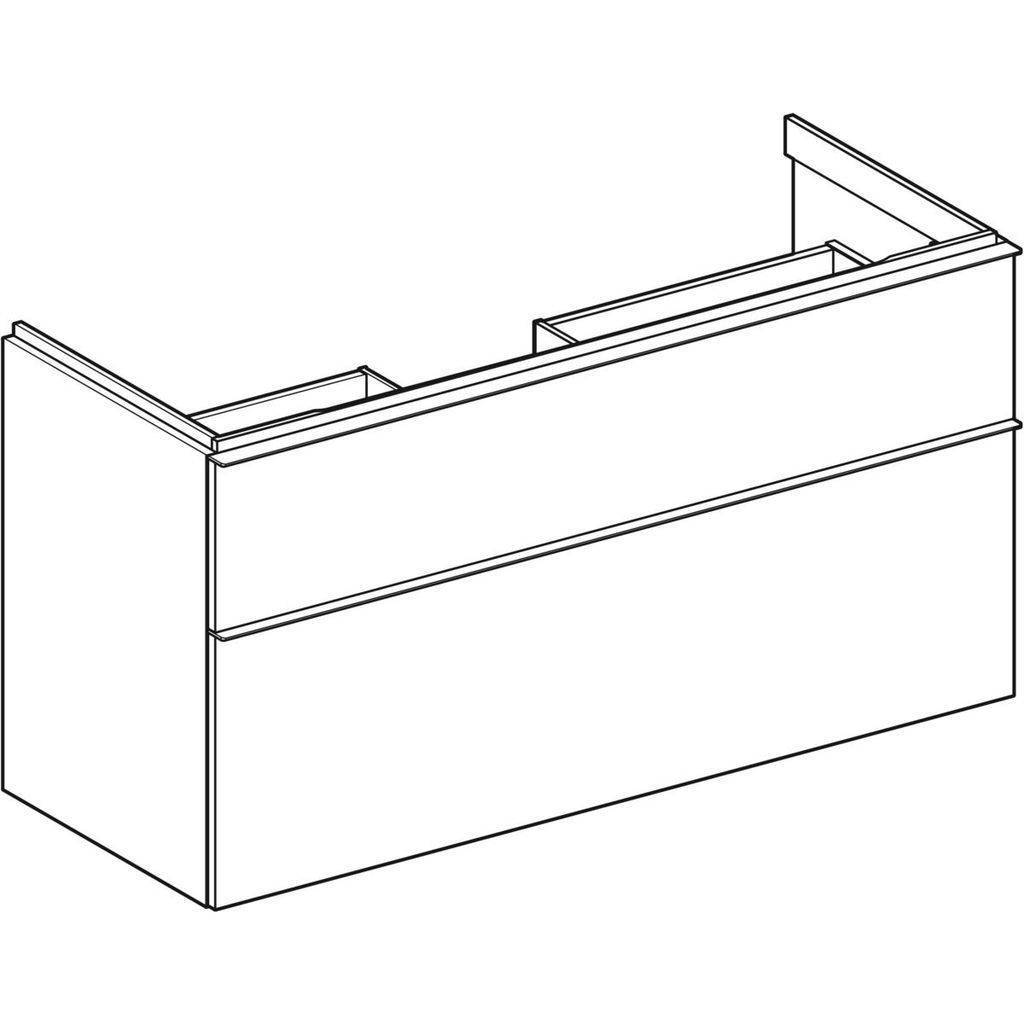 iCon Unterschrank für Waschtisch, mit zwei Schubladen, 120cm