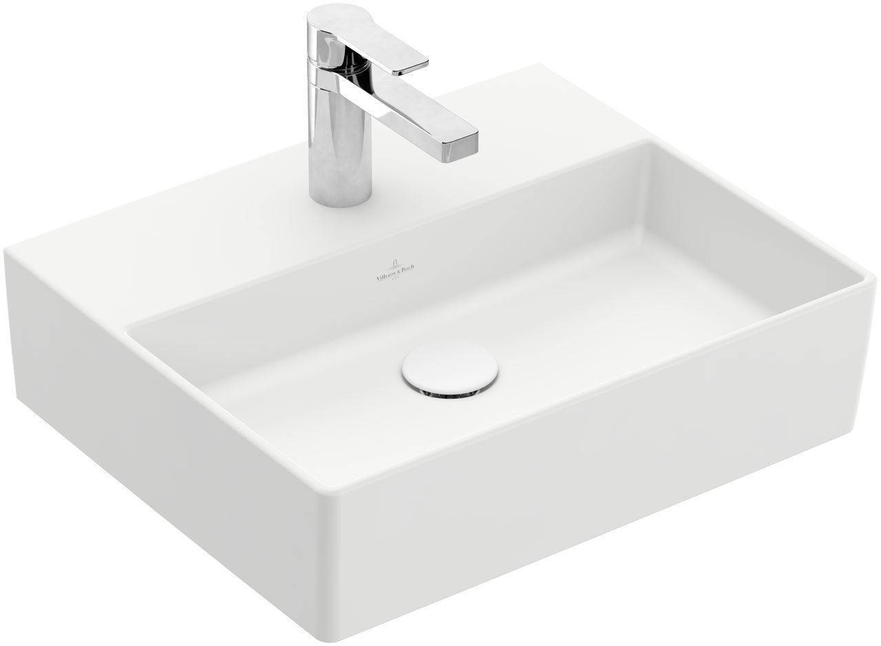 Villeroy & Boch Memento 2.0 Waschtisch, Wandbefestigung, 500 x 420mm, mit Hahnloch, ohne Überlauf