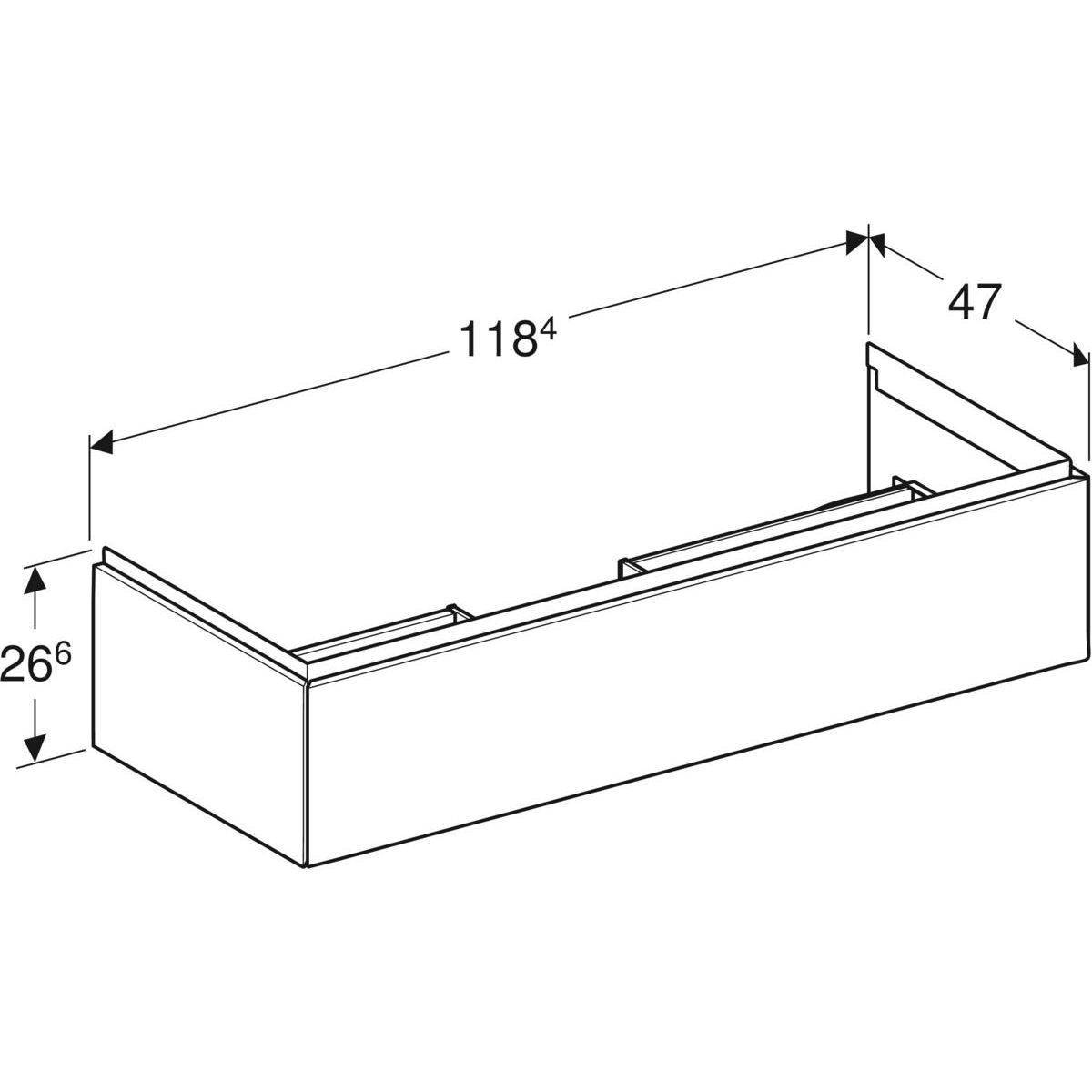 505075001_04 ONE Unterschrank für Waschtisch, 1 Auszug, 120cm