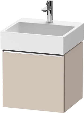 Duravit D-Neo Waschtischunterbau wandhängend mit Möbelgriff chrom