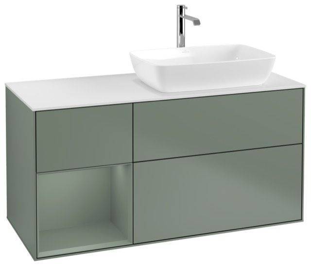 Villeroy & Boch Finion Waschtischunterschrank 1200 x 603 x 501mm, Abdeckplatte weiß matt