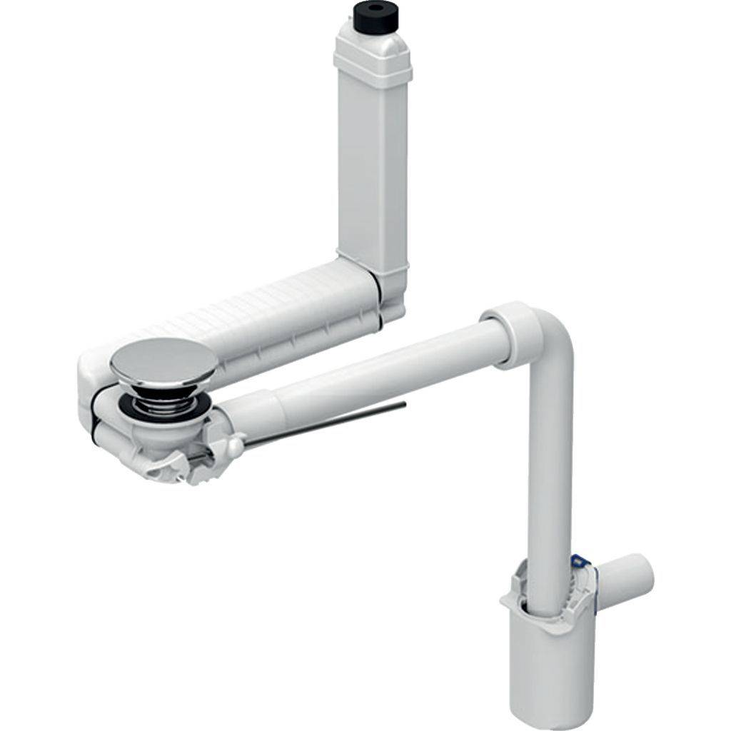 Waschbeckenablauf Raumsparmodell Clou System