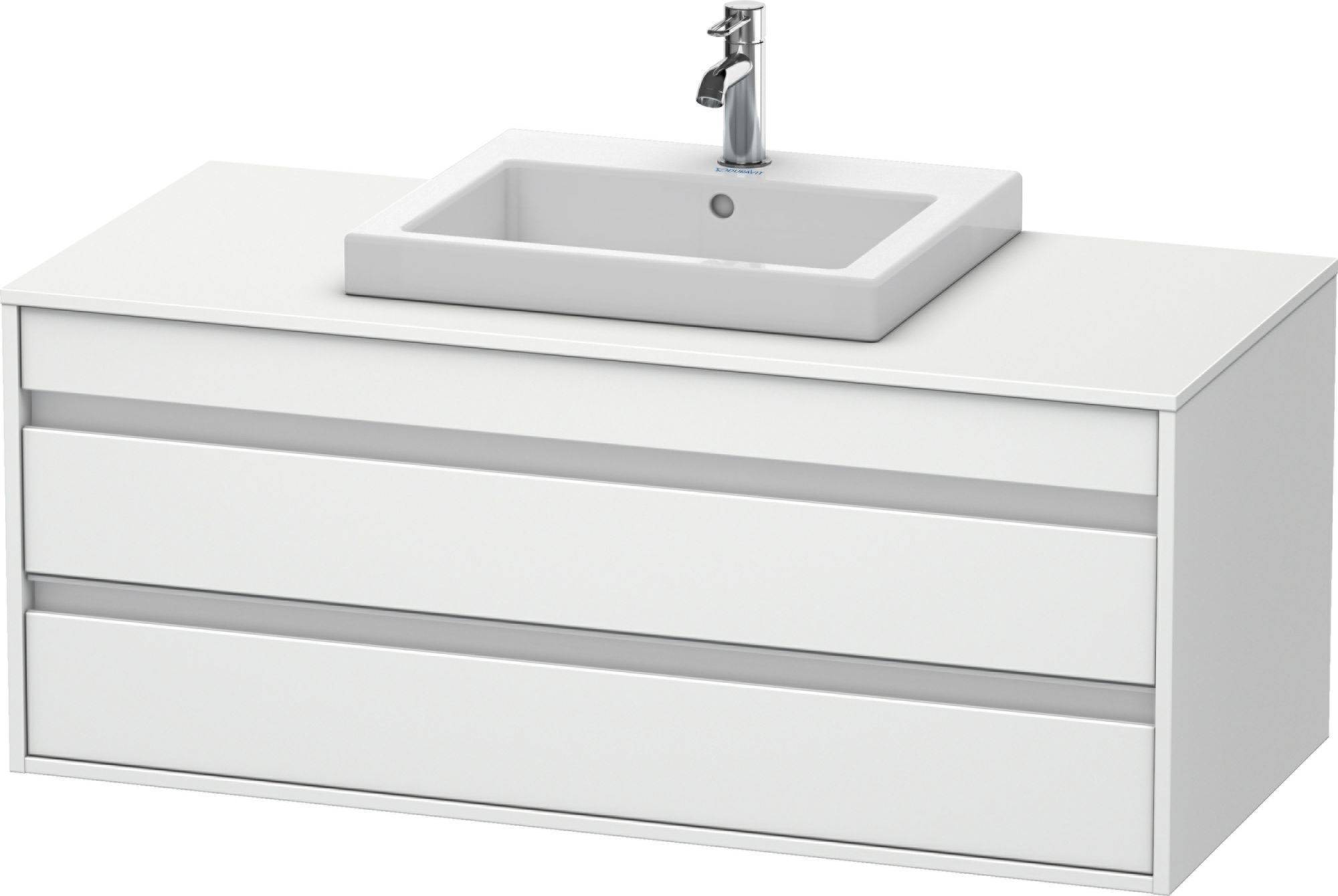 Duravit Ketho Waschtischunterbau wandhängend KT6756 1200 x 550mm, für Einbauwaschtisch mittig