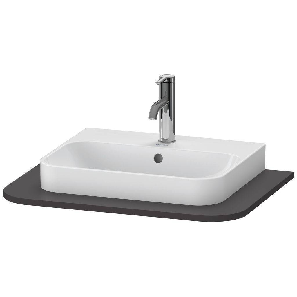 Duravit Happy D.2 Plus Konsolenplatte mit einem Ausschnitt, 650 x 480mm