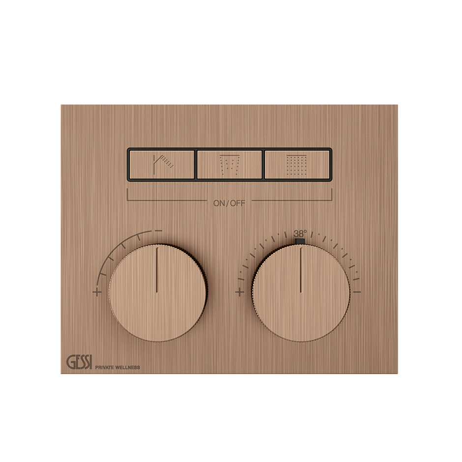 Gessi Hi-Fi Unterputz-Thermostat für 3 Verbraucher