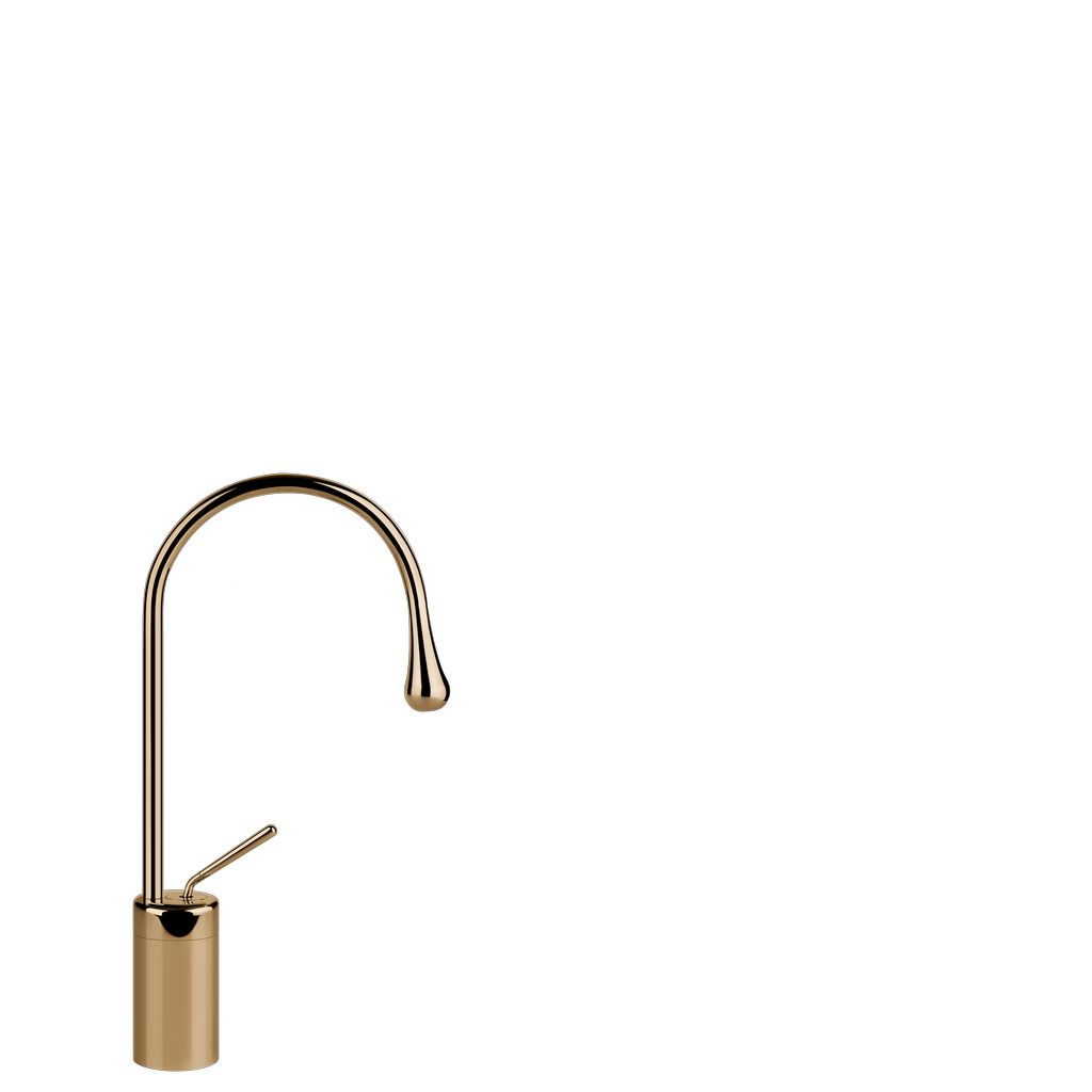 Gessi Goccia Waschtisch-Einhebelmischer Radius 90mm, warm bronze PVD