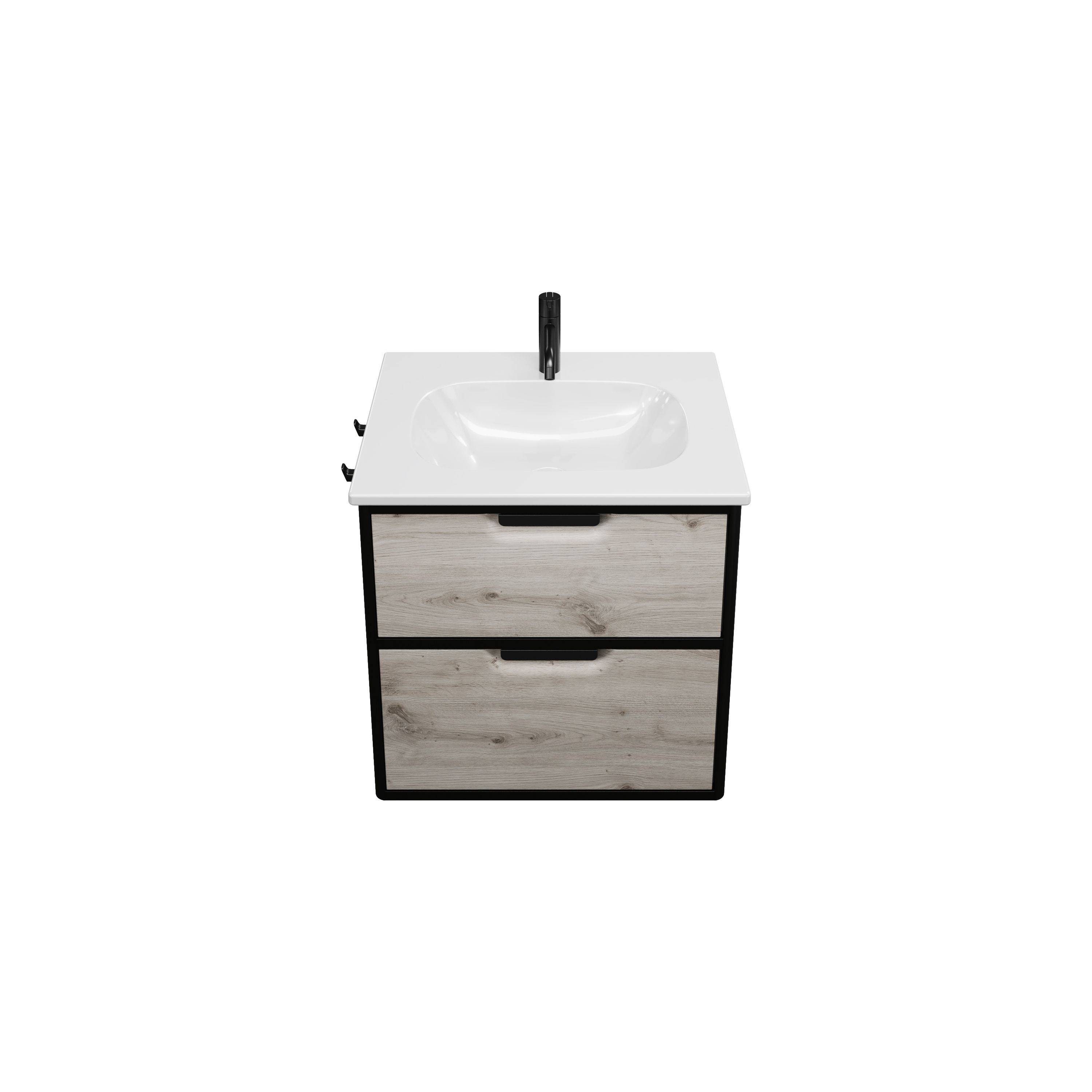 Vry Keramik-Waschtisch inkl. Waschtischunterschrank 630mm